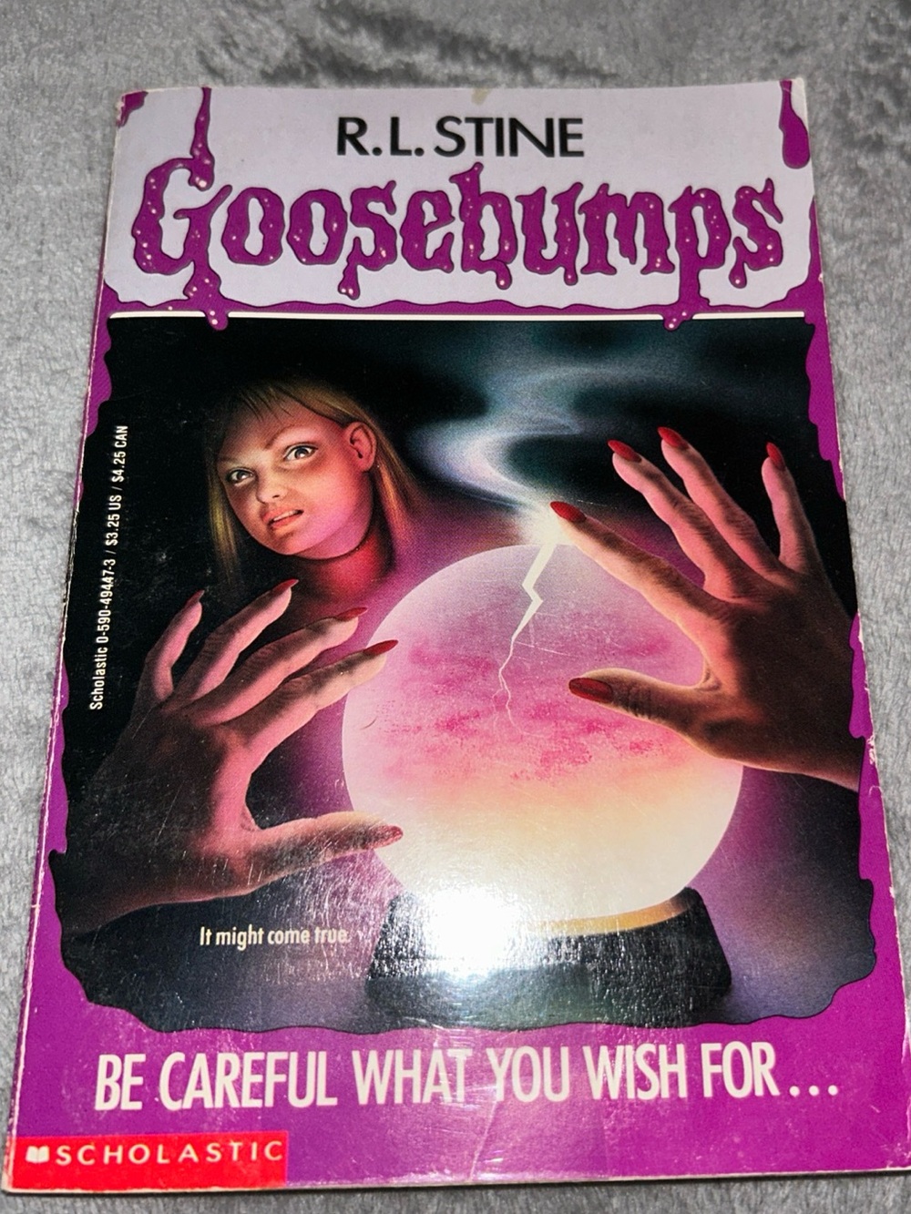 Goosebumps, Be Careful What You Wish For, #12 by R L Stine, 1993